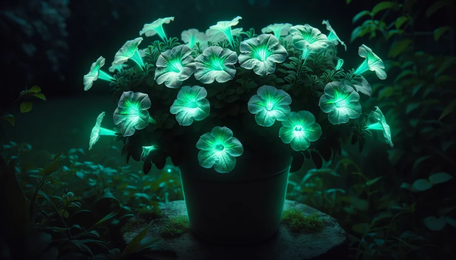 Glow in the Dark Petunias